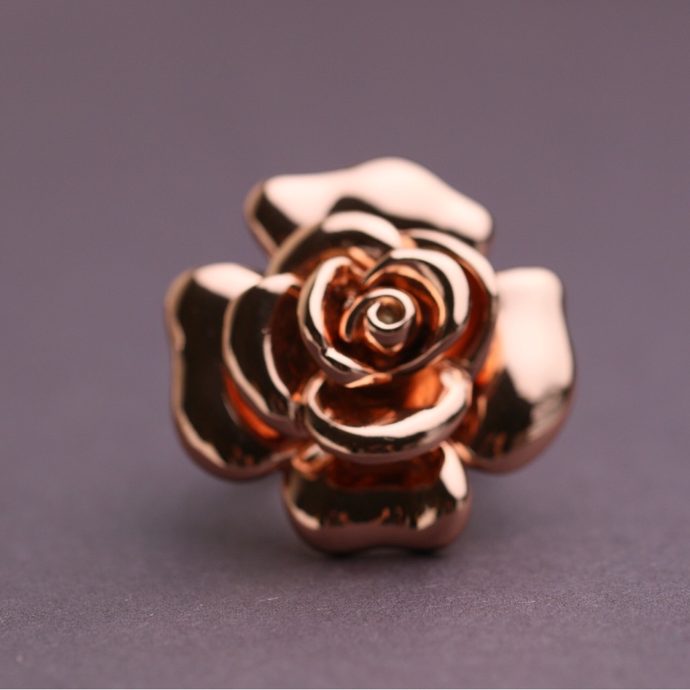 Kate Spade 14k Rose Gold-Plated Flower Ring size 8
